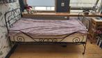 Frans brocant bed, Huis en Inrichting, Slaapkamer | Bedden, 190 cm of minder, 90 cm, Gebruikt, Eenpersoons