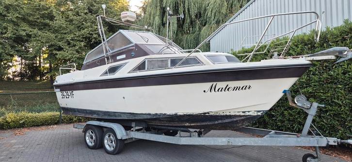 Fairline 24 Weekender Volvo Penta motorkruiser € 1975,-, Watersport en Boten, Motorboten en Motorjachten, Gebruikt, Polyester
