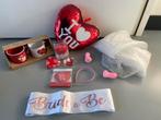 Set cadeauset huwelijk vrijgezellenfeest, Ophalen of Verzenden, Zo goed als nieuw, Versiering, Geboorte of Huwelijk
