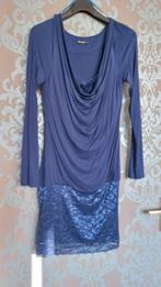 Gaaf jurkje met kant maat 38, Maat 38/40 (M), Brooker, Blauw, Ophalen of Verzenden