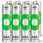 RECYKO AAA GP NiMH 850 mAh RECYKO 1,2V 8 stuks (Batterij), Audio, Tv en Foto, Accu's en Batterijen, RECYKO 1, Info@RECYKO.nl, Nieuw