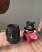 Kaars brandertjes, Huis en Inrichting, Woonaccessoires | Vazen, Overige kleuren, Ophalen of Verzenden, Minder dan 50 cm, Glas