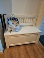 Witte Halbank met Opbergruimte, Huis en Inrichting, Stoelen, Ophalen, Gebruikt, Wit, Hout