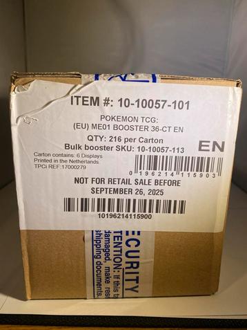 Pokemon Mega evolution Booster box case beschikbaar voor biedingen