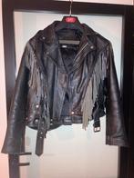 Bikerjack motorjas zwart leer M, Ophalen of Verzenden, Zo goed als nieuw, Maat 38/40 (M), Zwart