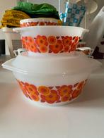 Arcopal lotus ovenschalen met deksel, Huis en Inrichting, Keuken | Servies, Ophalen of Verzenden, Glas, Overige stijlen, Glas of Glazen