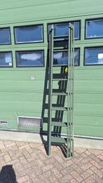 ladder schuifladder 3 x 8 spots  werhoogte ca 8 meter, Ophalen, Gebruikt, Ladder, Opvouwbaar of Inschuifbaar
