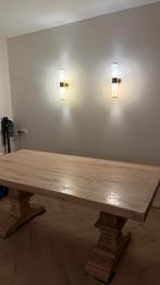 Kloostertafel eikenhout, Huis en Inrichting, Tafels | Eettafels, Eikenhout, Zo goed als nieuw, Rechthoekig, 50 tot 100 cm