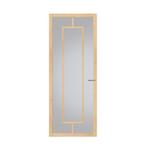 Eiken binnendeur met glas opdekdeur 83 x 201 Svedex, 80 tot 100 cm, Binnendeur, Nieuw, Ophalen of Verzenden