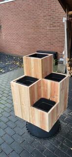 Douglas bloembak, Ophalen, Nieuw, Vierkant, Hout