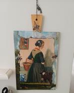 Grote unieke broodplank met Decoupage techniek 47/27 cm, Huis en Inrichting, Ophalen of Verzenden, Zo goed als nieuw