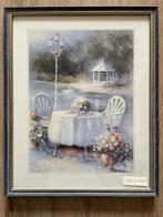 Schilderij: Romantisch Tuin Tafereel, Antiek en Kunst, Kunst | Schilderijen | Klassiek, Ophalen