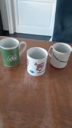 Mokken met tekst  zie omschrijving, Ophalen, Gebruikt, Overige stijlen, Kop(pen) en/of Schotel(s)