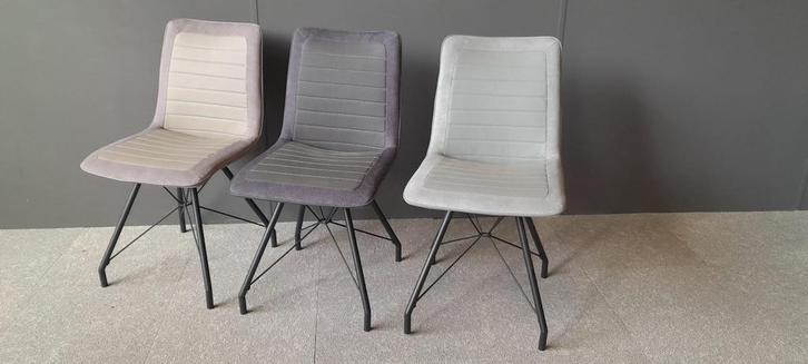 3 x eetkamerstoel inhouse niels nu voor maar €59,- p/s, Huis en Inrichting, Stoelen, Nieuw, Drie, Metaal, Stof, Overige kleuren