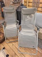 2x Lafuma relax zit/ligstoel teab, Tuin en Terras, Tuinstoelen, Ophalen, Zo goed als nieuw, Aluminium