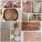 Bruiloft accessoires roze wit bloemen vazen kleden schalen, Ophalen of Verzenden, Zo goed als nieuw, Versiering, Geboorte of Huwelijk