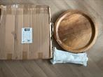 Japandi style natural teak sidetable, 100 tot 150 cm, Ophalen of Verzenden, Zo goed als nieuw, 25 tot 50 cm
