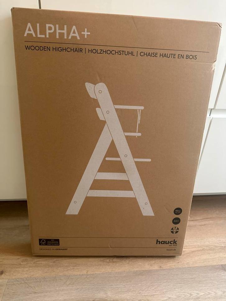 Hauck Kinderstoel Zwart nieuw in doos!, Kinderen en Baby's, Kinderstoelen, Nieuw, Meegroeistoel, Aanschuifbaar, Gordel(s), Ophalen of Verzenden