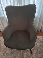 Mooie Olijfgroene Fauteuil, Huis en Inrichting, Fauteuils, Gebruikt, 75 tot 100 cm, Ophalen of Verzenden, 50 tot 75 cm