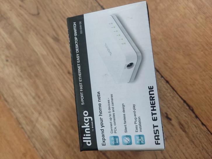 D-Link Go 5-Poorts Ethernet Switch, Computers en Software, Netwerk switches, Nieuw, Ophalen of Verzenden