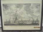 Zw-w gravure Gezigt v/e gedeelte van de Stad Amsterdam,, Ophalen