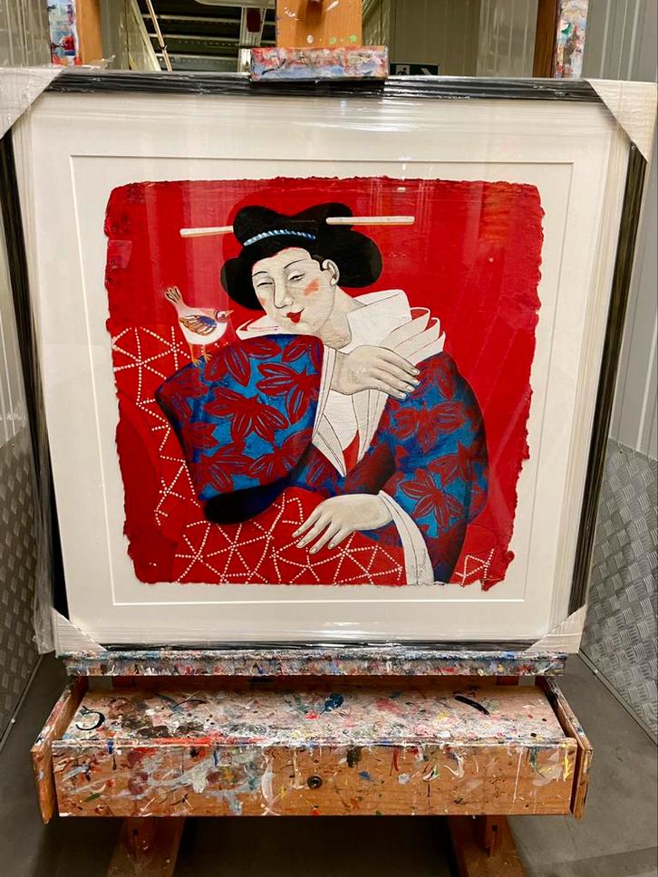 Ada Breedveld zeefdruk, Antiek en Kunst, Kunst | Litho's en Zeefdrukken, Ophalen