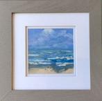 Strand en zee. Olieverf / paneel, Antiek en Kunst, Ophalen of Verzenden