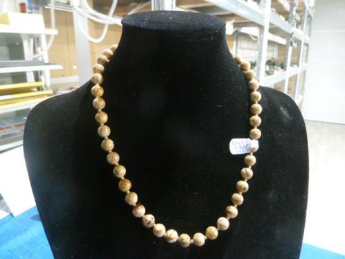 Kogel halsketting Landschapjaspis, Sieraden, Tassen en Uiterlijk, Edelstenen, Nieuw, Ophalen of Verzenden