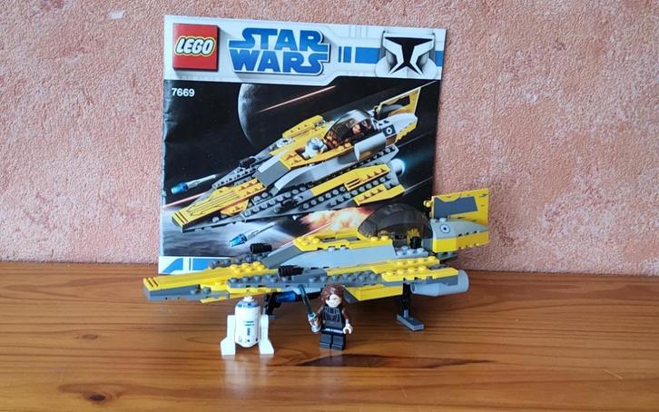 Lego Star wars: Anakin's jedi starfighter 7669., Kinderen en Baby's, Speelgoed | Duplo en Lego, Zo goed als nieuw, Lego, Complete set