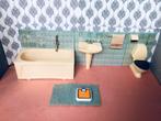 Vintage Lundby complete badkamer, Verzamelen, Ophalen of Verzenden, Zo goed als nieuw, Poppenhuis