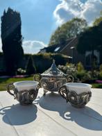 Vintage suikerpot met koffiekopjes, Antiek en Kunst, Ophalen of Verzenden