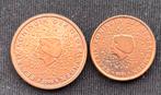 Nederland, 1 + 2 eurocent. UNC, Postzegels en Munten, Munten | Europa | Euromunten, Ophalen of Verzenden, Overige landen, Overige waardes