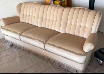 Vintage bank mohair velours met franjes barok velvet sofa beschikbaar voor biedingen