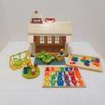 Vintage Fisher-Price schooltje, Ophalen of Verzenden, Gebruikt