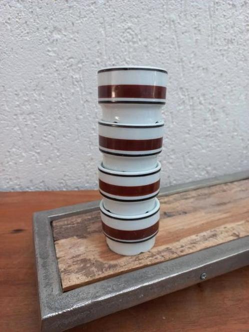 Vintage eierdopjes. Ikea. Seventies. Keramiek. Retro, Huis en Inrichting, Keuken | Servies, Gebruikt, Overige typen, Overige stijlen