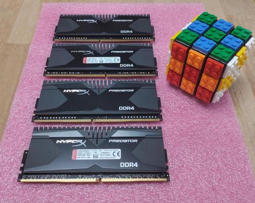 Kingston HyperX Predator 16GB (4x4) DDR4 3000MHz, Computers en Software, RAM geheugen, Zo goed als nieuw, Desktop, 16 GB, DDR4