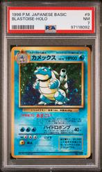 Blastoise japanese basic holo psa 7, Ophalen of Verzenden, Zo goed als nieuw, Losse kaart