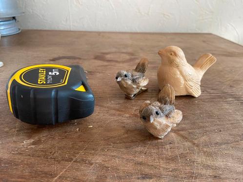 3 hele leuke vogeltjes met een klem vintage, Verzamelen, Dierenverzamelingen, Zo goed als nieuw, Beeldje of Figuurtje, Ophalen of Verzenden