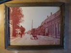 herdruk oude foto Hoogstraat Gestel Eindhoven spoorhuisje, Gebruikt, Foto, Ophalen of Verzenden, Gebouw