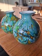 Twee Fidrio Holland vazen, Huis en Inrichting, Overige kleuren, Ophalen of Verzenden, Minder dan 50 cm, Glas