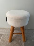 Krukje ecru met houten pootjes, Ophalen of Verzenden, Zo goed als nieuw, Hout