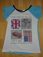 T-shirt *Engels vs. Amerikaans*, Ophalen of Verzenden, Zo goed als nieuw, Meisje, Shirt of Longsleeve