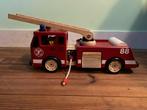 Houten brandweerauto, Ophalen, Gebruikt, Duw- of Trekspeelgoed