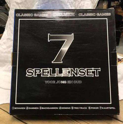 Zeven spellen set voor jong en oud, Hobby en Vrije tijd, Gezelschapsspellen | Bordspellen, Ophalen