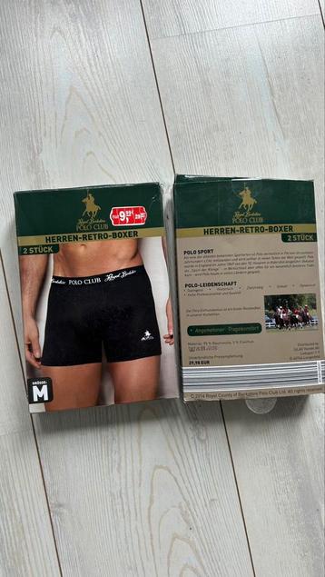 NIEUW! 4 boxershorts Polo Club Zwart M heren prijs 60 EUR beschikbaar voor biedingen