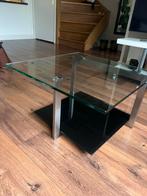 Salontafel met glazen platen, Huis en Inrichting, Ophalen, Gebruikt, 50 tot 100 cm, 50 tot 100 cm