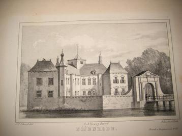 63 Breukelen Kasteel Nijenrode Litho 1846 beschikbaar voor biedingen