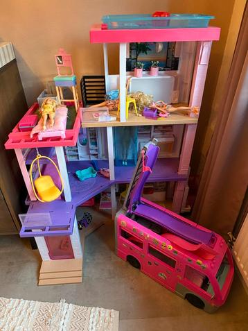 Barbie Droomhuis + Camper - Zo Goed Als Nieuw! beschikbaar voor biedingen
