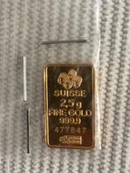 PAMP Suisse goudbaar 2,5g – 999,9 zuiver goud, Ophalen of Verzenden, Goud