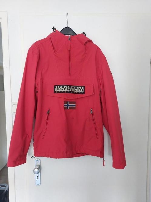 Napapijri jas maat M, Kleding | Heren, Jassen | Zomer, Gedragen, Maat 48/50 (M), Rood, Ophalen of Verzenden